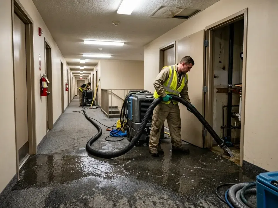 multi-unit-apartment-hallway-f-005 — frequently asked questions, Emergency Burst Pipe Water Extraction & Removal in Ashville…